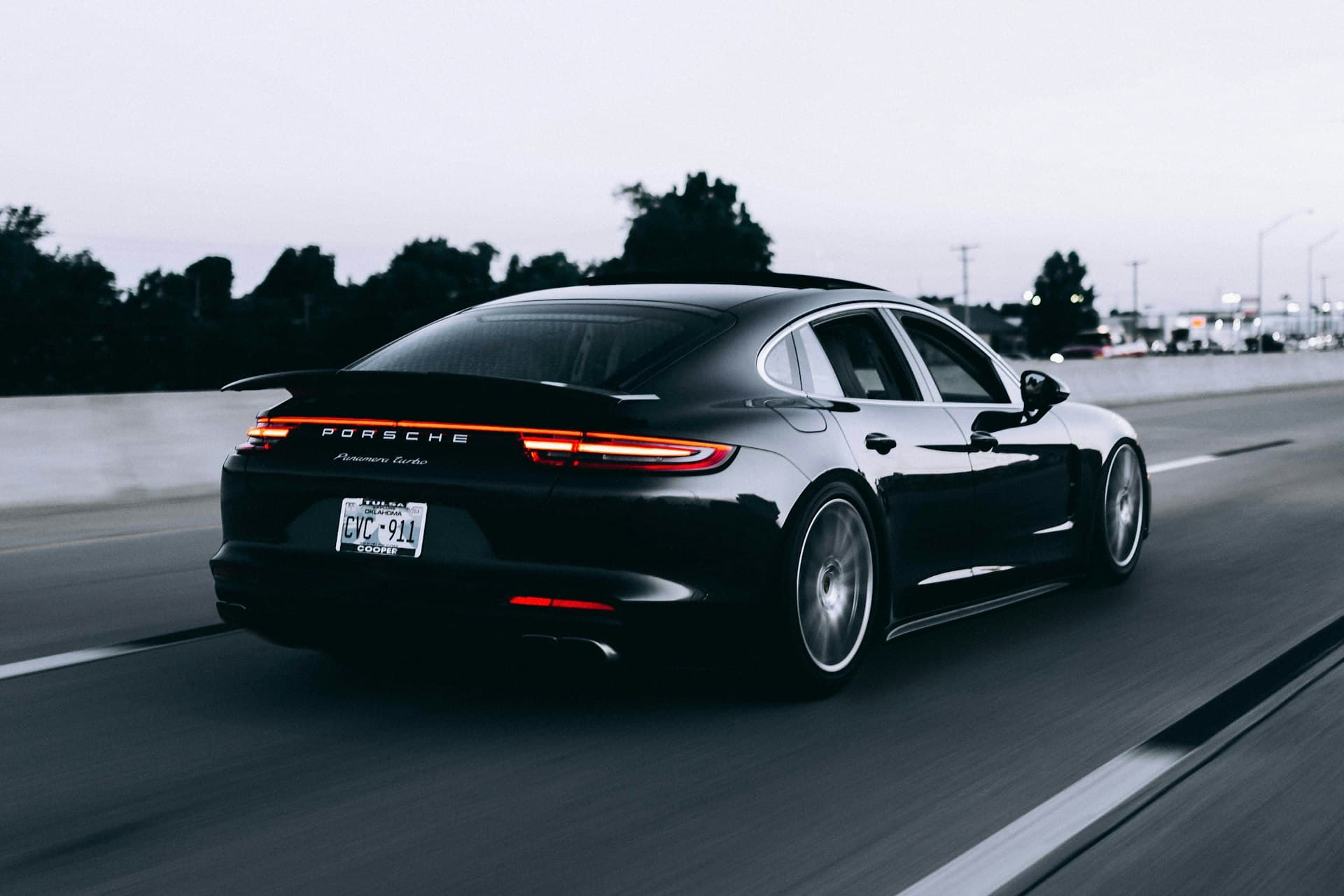 Sleek car interior with ambient lighting